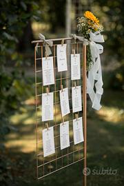 Tableau mariage griglia 45x60 oro rosa (matrimoni)