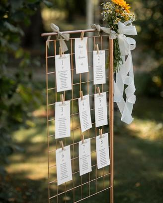 Tableau mariage griglia 45x60 oro rosa (matrimoni)