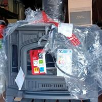 Stufa a legna Kratki K9 + set tubi in acciaio.