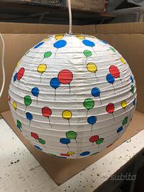 Lampadario x bimbi con palloncini, nuovo.