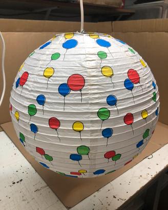 Lampadario x bimbi con palloncini, nuovo.