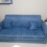 Divano letto blu