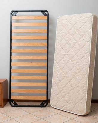 Rete doghe letto materasso singolo 
