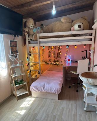 Letto e soppalco multifunzione