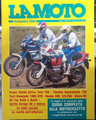 rivista LA MOTO numero 9 anno 1990