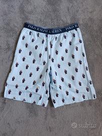 Shorts Polo Ralph Lauren Bear Righe Celeste - XS