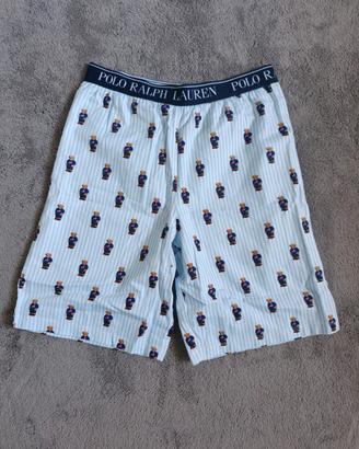 Shorts Polo Ralph Lauren Bear Righe Celeste - XS