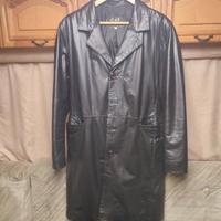 Cappotto in vera pelle da uomo