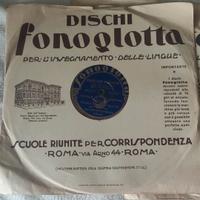 Dischi 78 giri anni 30 corso d'inglese 