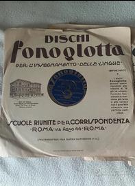 Dischi 78 giri anni 30 corso d'inglese 