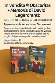 Obscuritas + Memoria I casi di Rekke e Vargas 1e 2