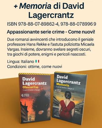Obscuritas + Memoria I casi di Rekke e Vargas 1e 2