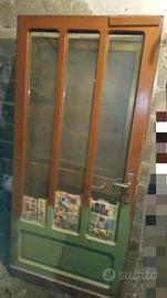 porta a vetri in legno massiccio 
