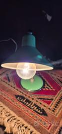 Lampada da tavolo Vintage verde menta  flex retrò