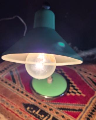 Lampada da tavolo Vintage verde menta  flex retrò