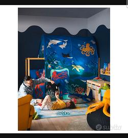 Tenda per letto kura tema marino Nuova
