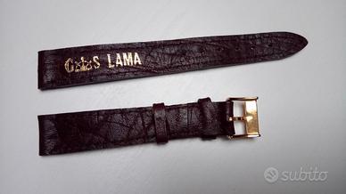 Cinturino GUIDUS marrone mm14 Italy pelle Lama NOS