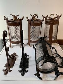 Lampade in Ferro Battuto a Mano