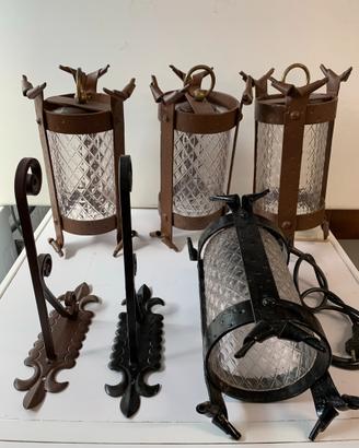 Lampade in Ferro Battuto a Mano