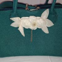 Borsa a bauletto in panno