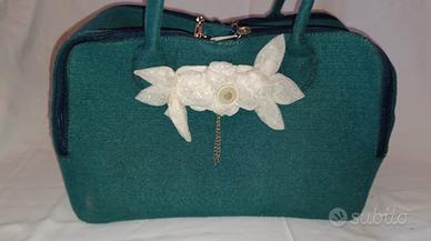 Borsa a bauletto in panno