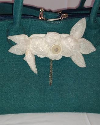 Borsa a bauletto in panno