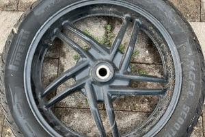 Cerchione posteriore con gomma xenter 125