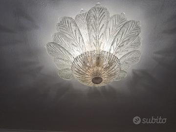 lampadario in vetro di murano