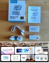 Trasmettitore Ricevitore Wireless USB-C 50M -Nuovo