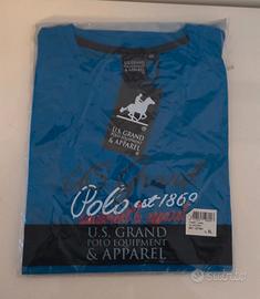 T shirt blu U.S Polo Equipment and apparel XL new
