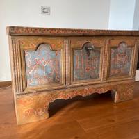 Cassapanca alpina dipinta - 1836 - Val Sarentino