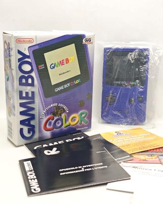 Nintendo Game Boy Color Purple cone nuovo GIG 