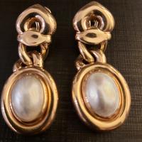 grandi orecchini vintage oro 18 kt