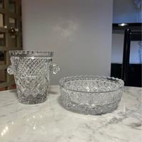 Set da bar in cristallo inciso – anni ’70