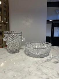 Set da bar in cristallo inciso – anni ’70