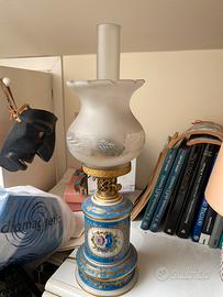 Lampada da tavolo smalti e oro Sevres