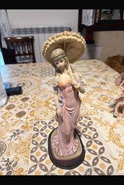 Statua di porcellana donna fine 800