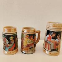 Tre bicchieri birra da collezione nuovi 