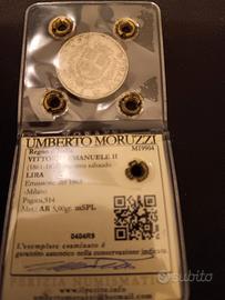 1 Lira 1863 Vittorio Emanuele II moneta in argento