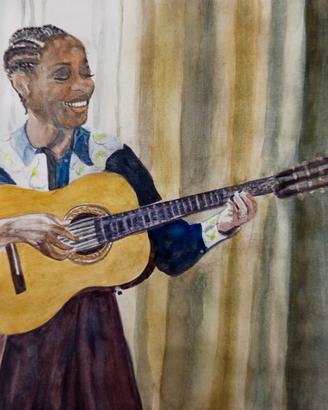 Moon river acquerello 