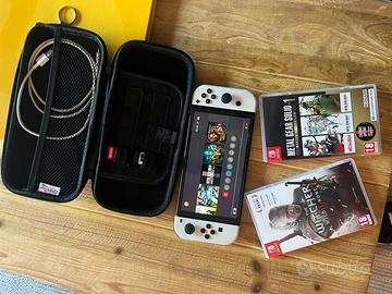 Switch oled custodia e giochi