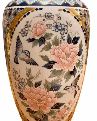 Vaso vintage in porcellana giapponese Bijutsu Toky