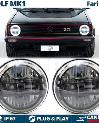 FARI LED DRL Omologati Per VOLKSWAGEN GOLF MK1