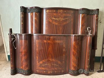 Letto  vintage art deco ditta A. Triggiani Molfett