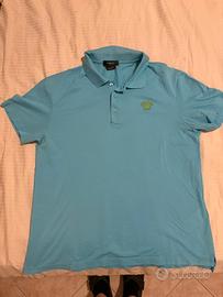 Polo con ricamo medusa, Versace