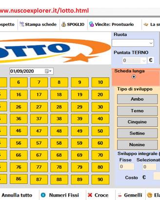 NEW LOTTO- SOFTWARE ORIGINALE