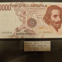 50000 LIRE BERNINI TIPO1 06/03/1992 SERIE EE_A SUP