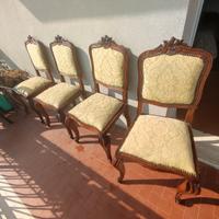 Sedie Luigi Filippo noce