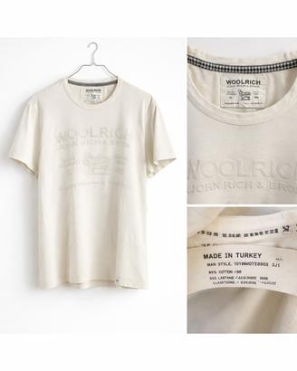 T-shirt Woolrich uomo bianca logo – taglia S