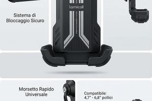 Supporto telefono moto Lamicall
